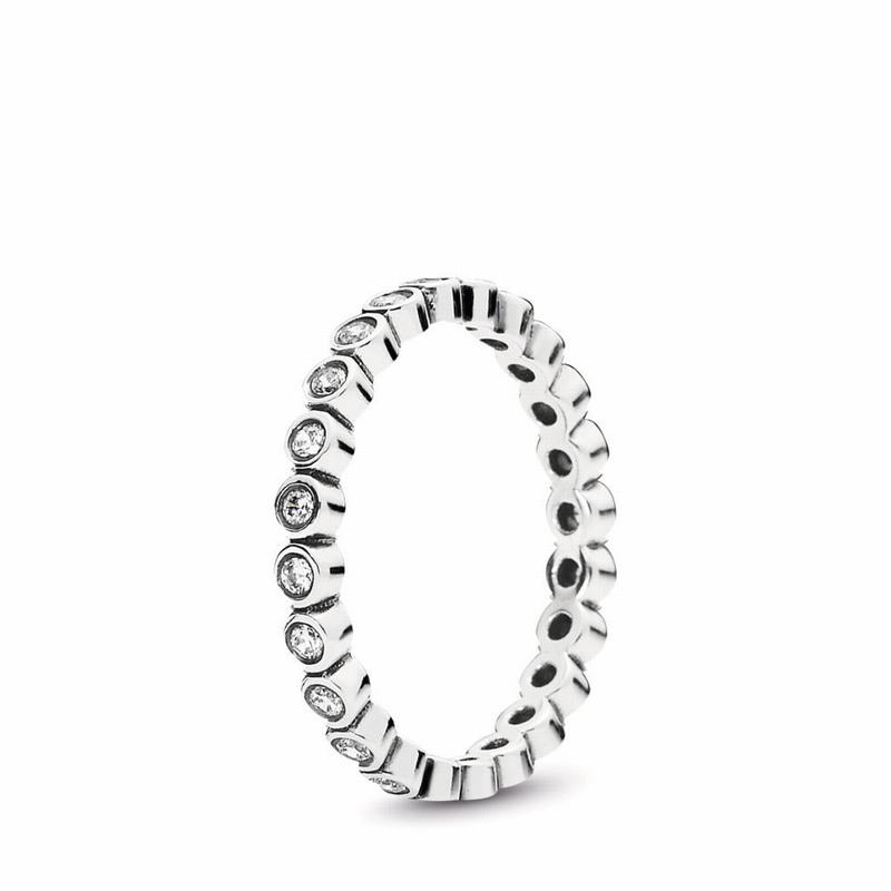 Pandora Australia AlluStackable Ring Petite Brilliant Stackable Ring - Sterling Silver | PTKJOS528